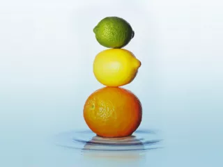 citrus fruits, orange, lemon and lime